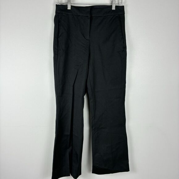 J Crew Kelsey Flare Ankle Pants Size 4  Tall Black NWT Cotton Stretch Work Pant - Picture 2 of 8